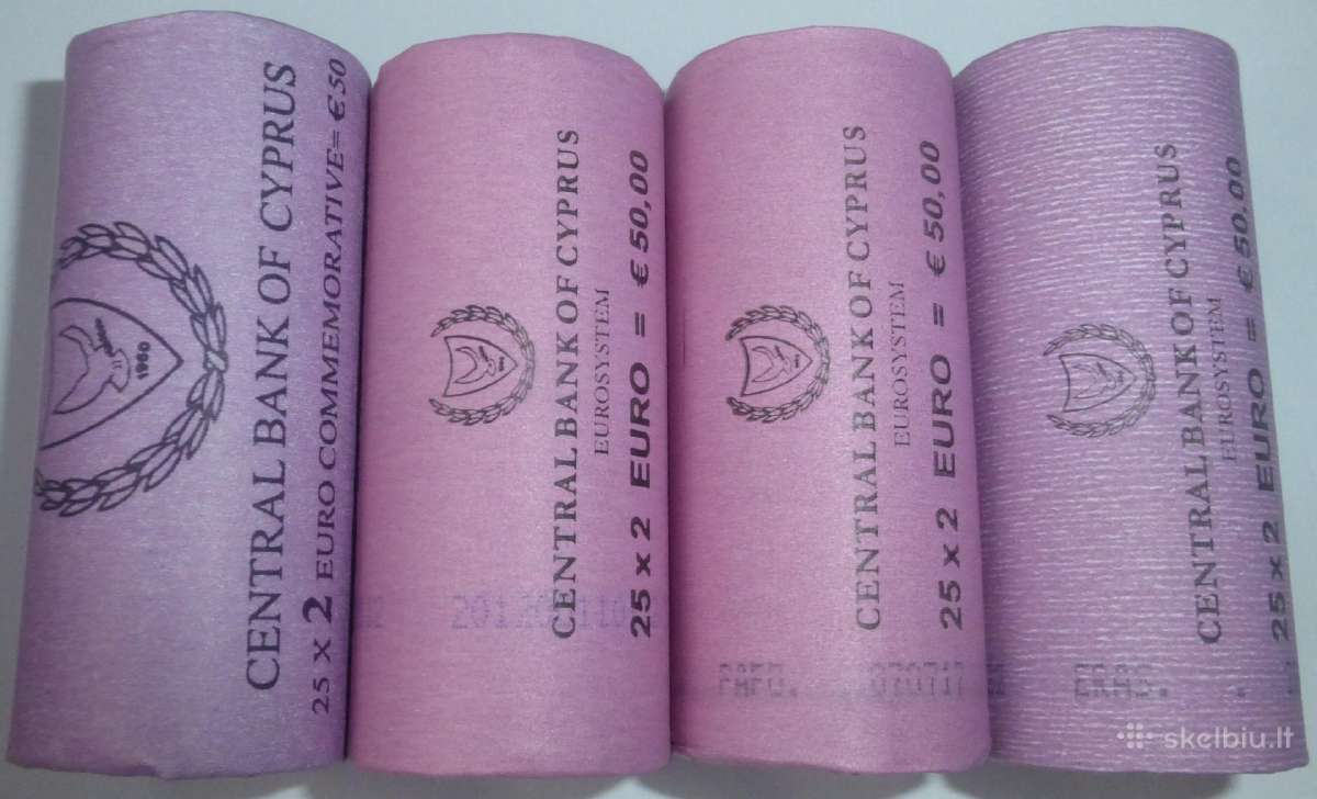 Kipro proginės 2 eurų monetos (Unc) Atnaujintas - nuotraukos Nr. 2
