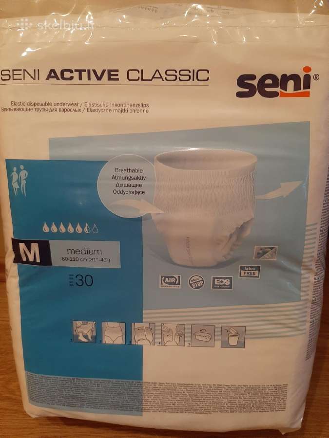 Sauskelnės-kelnaitės Seni active classic medium