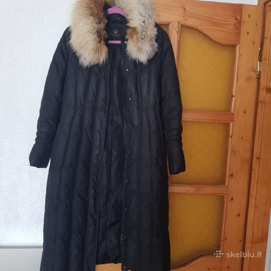 Pukinis paltas su naturaliu kailiu