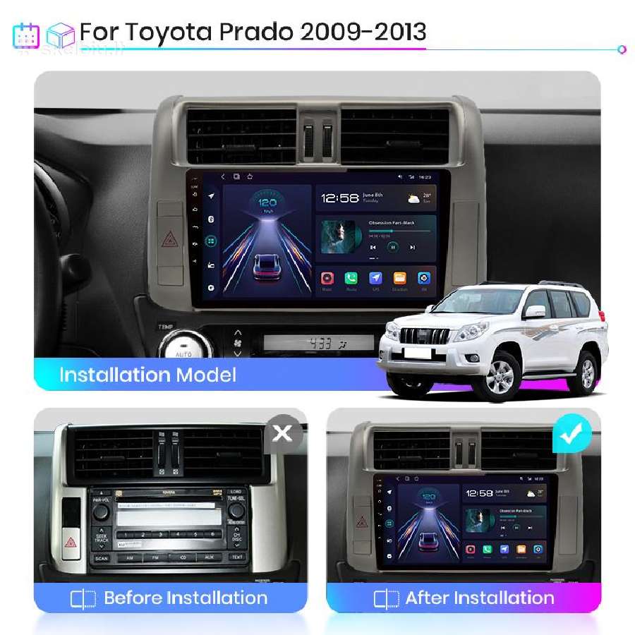 Toyota Land Cruiser Prado 2002-2018 android - nuotraukos Nr. 10