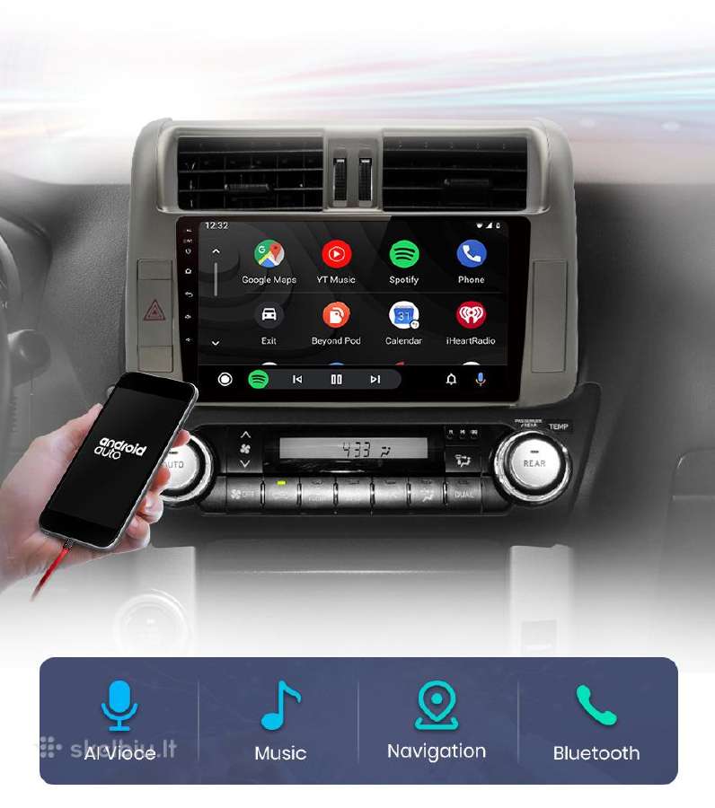 Toyota Land Cruiser Prado 2002-2018 android - nuotraukos Nr. 14