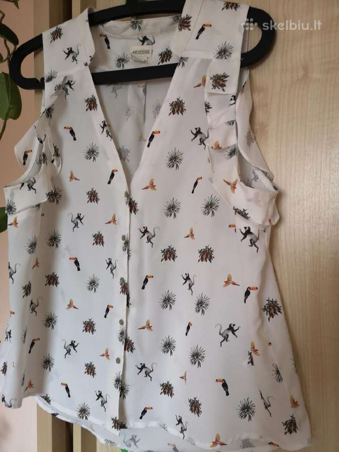 H&m conscious balta paidinė be rankovių - nuotraukos Nr. 2