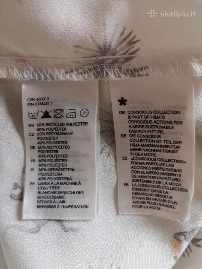 H&m conscious balta paidinė be rankovių - nuotraukos Nr. 7