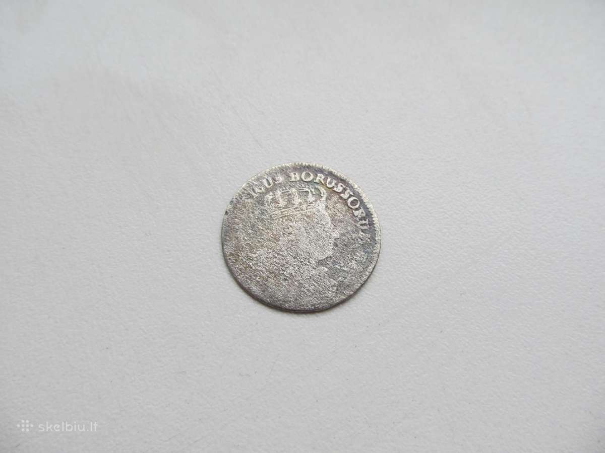6 grašiai , Prūsija , 1757 sidabras
