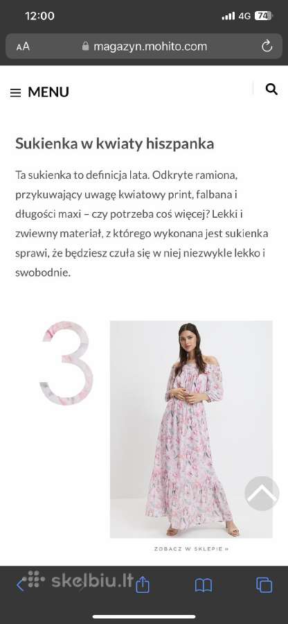 Gražuolė maxi ilgio suknelė iś Mohito 42 arba 14uk - nuotraukos Nr. 8