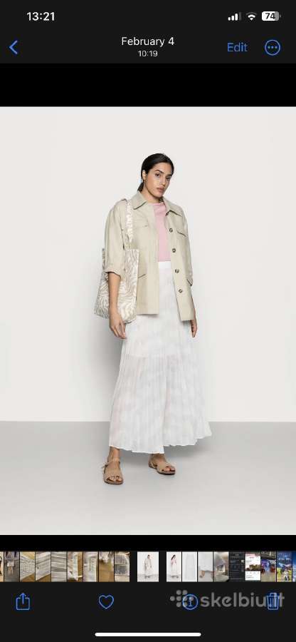 Tommy Hilfiger Icon pleated Maxi skirt - nuotraukos Nr. 8