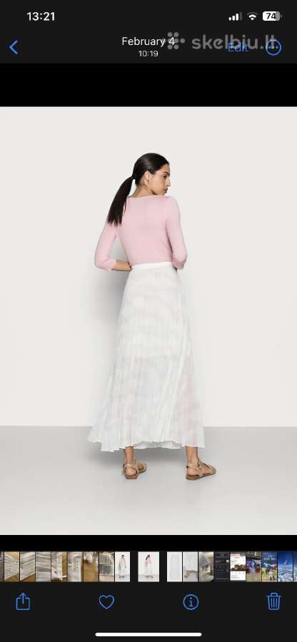 Tommy Hilfiger Icon pleated Maxi skirt - nuotraukos Nr. 2