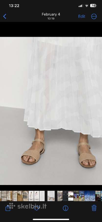 Tommy Hilfiger Icon pleated Maxi skirt - nuotraukos Nr. 9