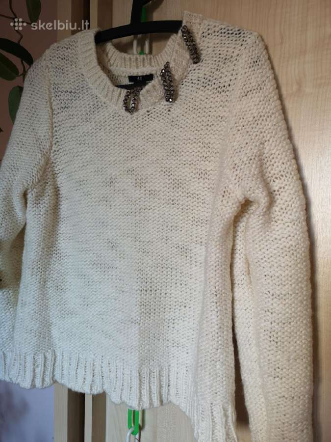 H&m šviesus puošnus megztinis - nuotraukos Nr. 3