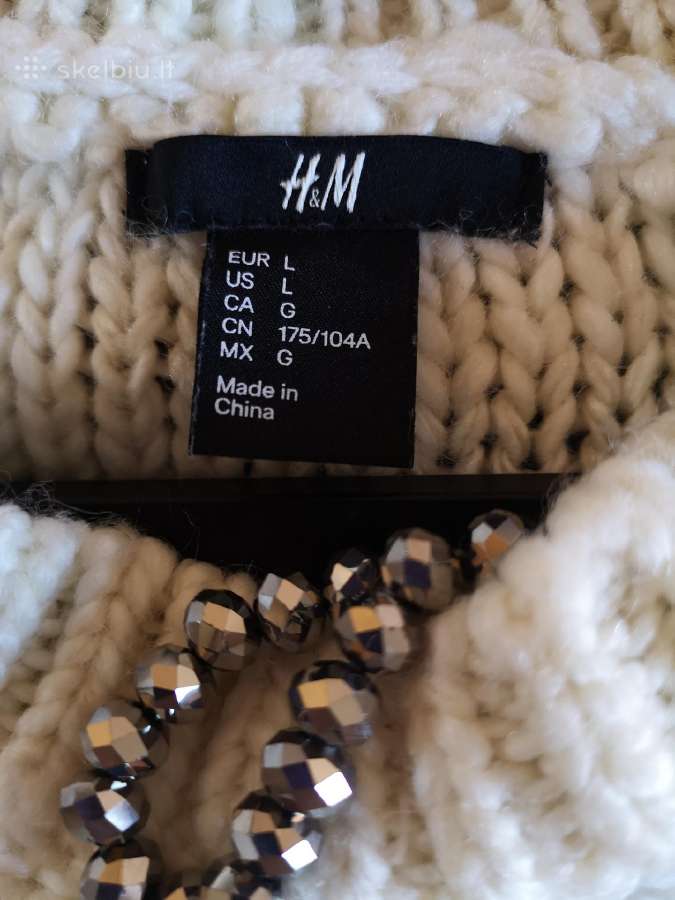 H&m šviesus puošnus megztinis - nuotraukos Nr. 7