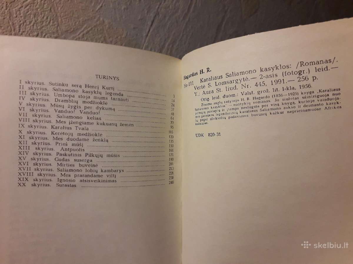 H. R. Hagardas "Karaliaus Saliamono kasyklos" 1990 - nuotraukos Nr. 2