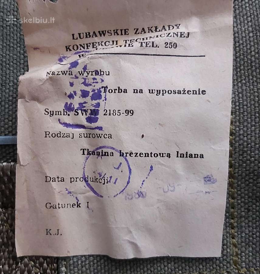 Tašė , krepšys militarija. Lenkija - nuotraukos Nr. 3
