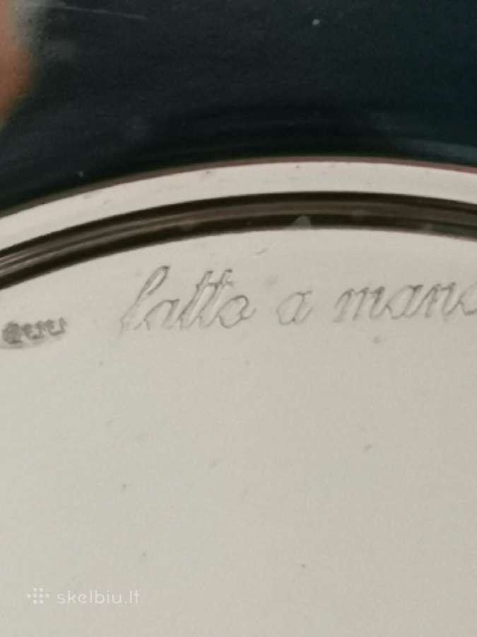 Parduodu sidabrinį dubenį.vaisiams, saldumynams. - nuotraukos Nr. 6