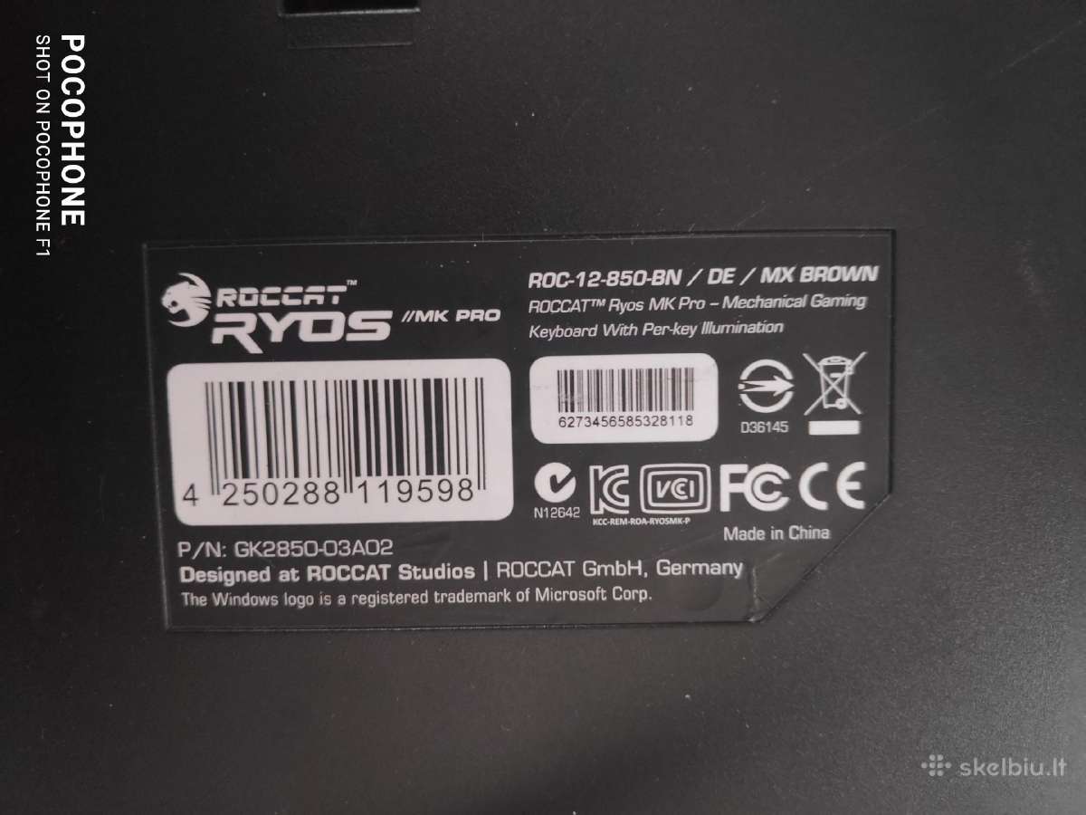 Roccat mechanines ir membranines zaidimu klaviatur - nuotraukos Nr. 6