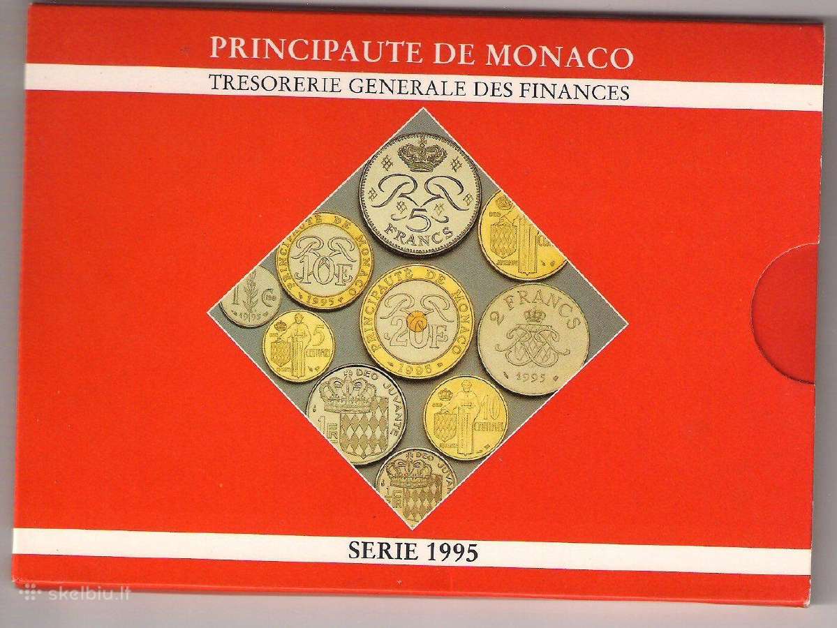 Monaco 1995 m. monetų rinkinys - nuotraukos Nr. 2