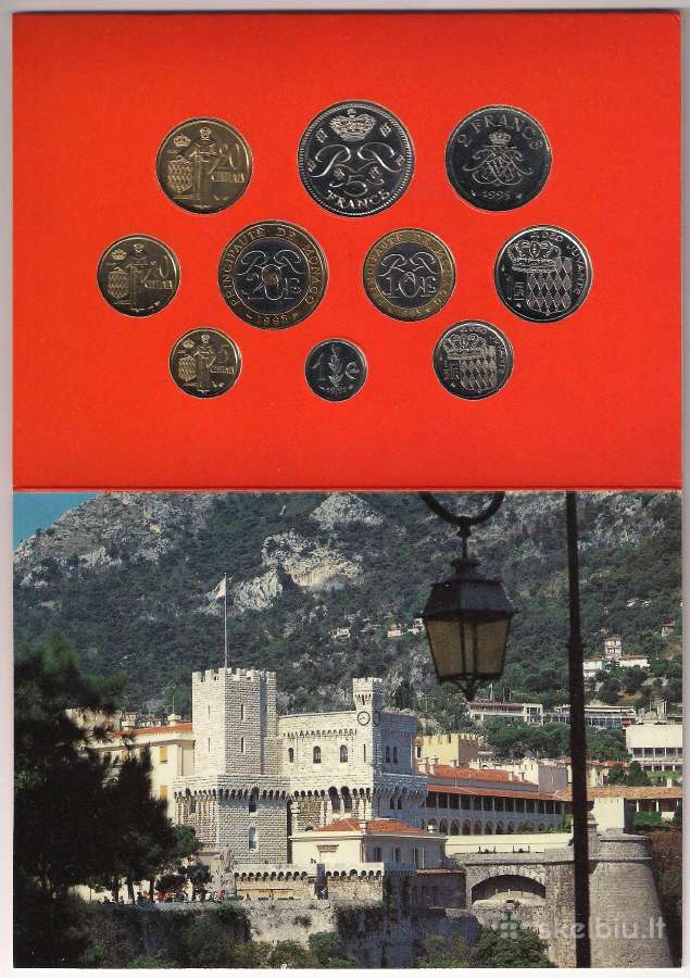 Monaco 1995 m. monetų rinkinys - nuotraukos Nr. 5