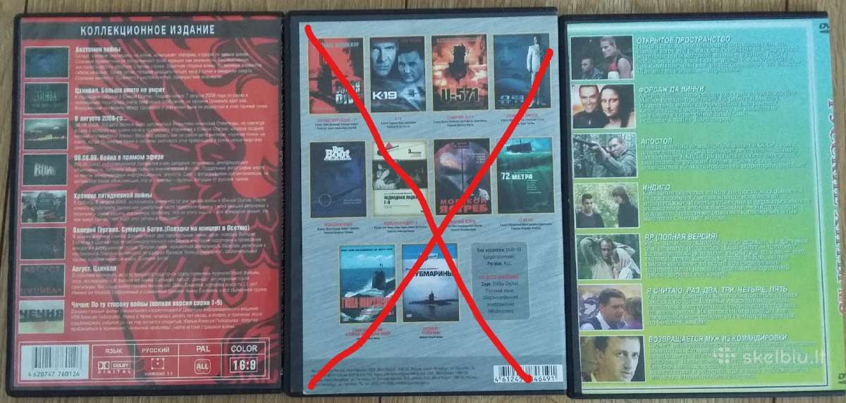 Dvd rusų kolekciniai filmai 5vnt - nuotraukos Nr. 3