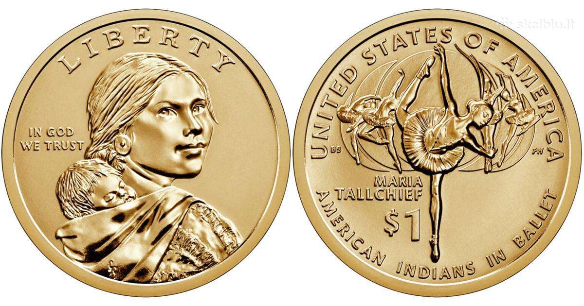 JAV 1 Doleris, 2023 Indėnai, Maria Tallchief