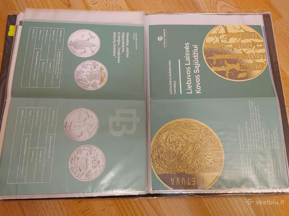 Lb euro monetų lankstinukai (komplektas) 2015-2020 - nuotraukos Nr. 7