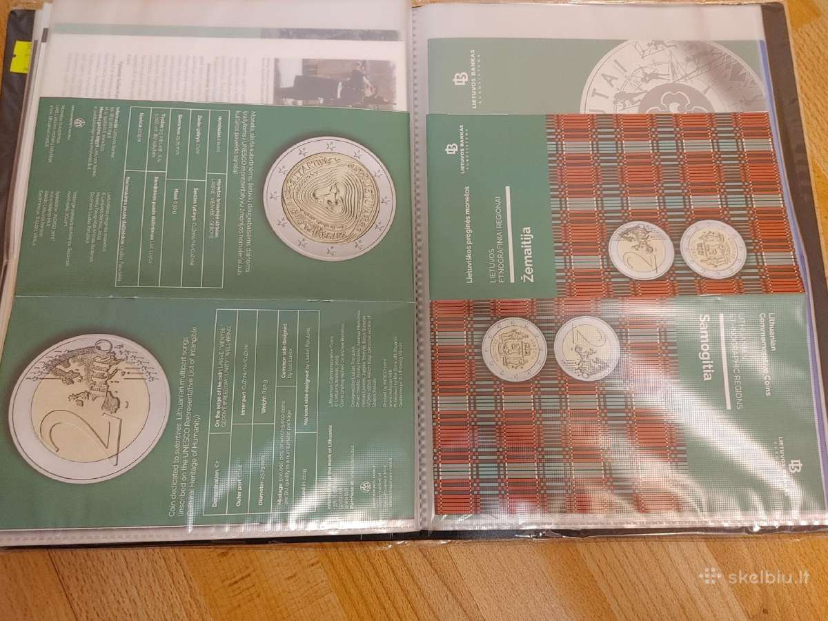 Lb euro monetų lankstinukai (komplektas) 2015-2020 - nuotraukos Nr. 8