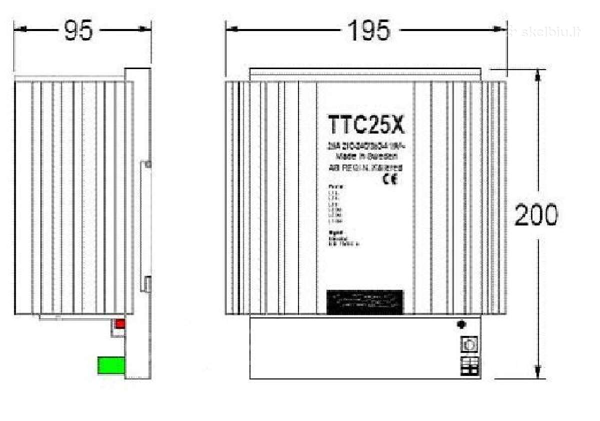 Ttc-25, Regin El. šildytuvų galios reguliatorius - nuotraukos Nr. 2