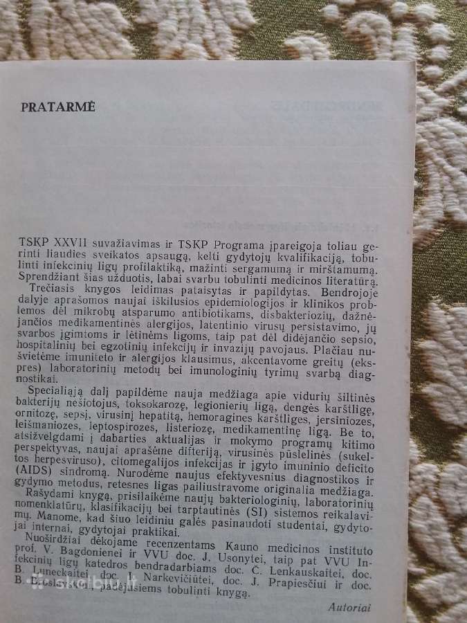 3infekcinės ligos Čibaras P., Ūsaitis J. 1989m. - nuotraukos Nr. 2