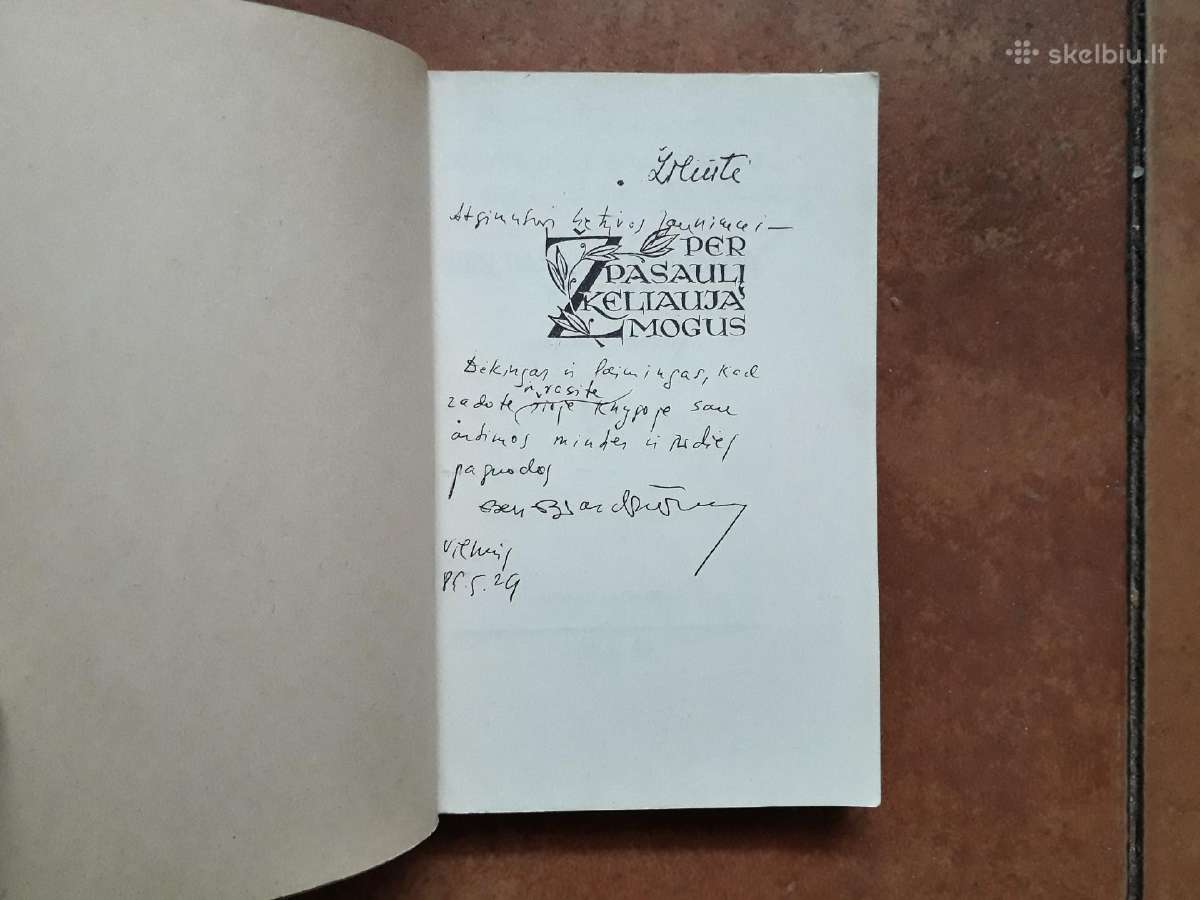 B. Brazdžionis "Per pasaulį keliauja žmogus" 1944 - nuotraukos Nr. 2