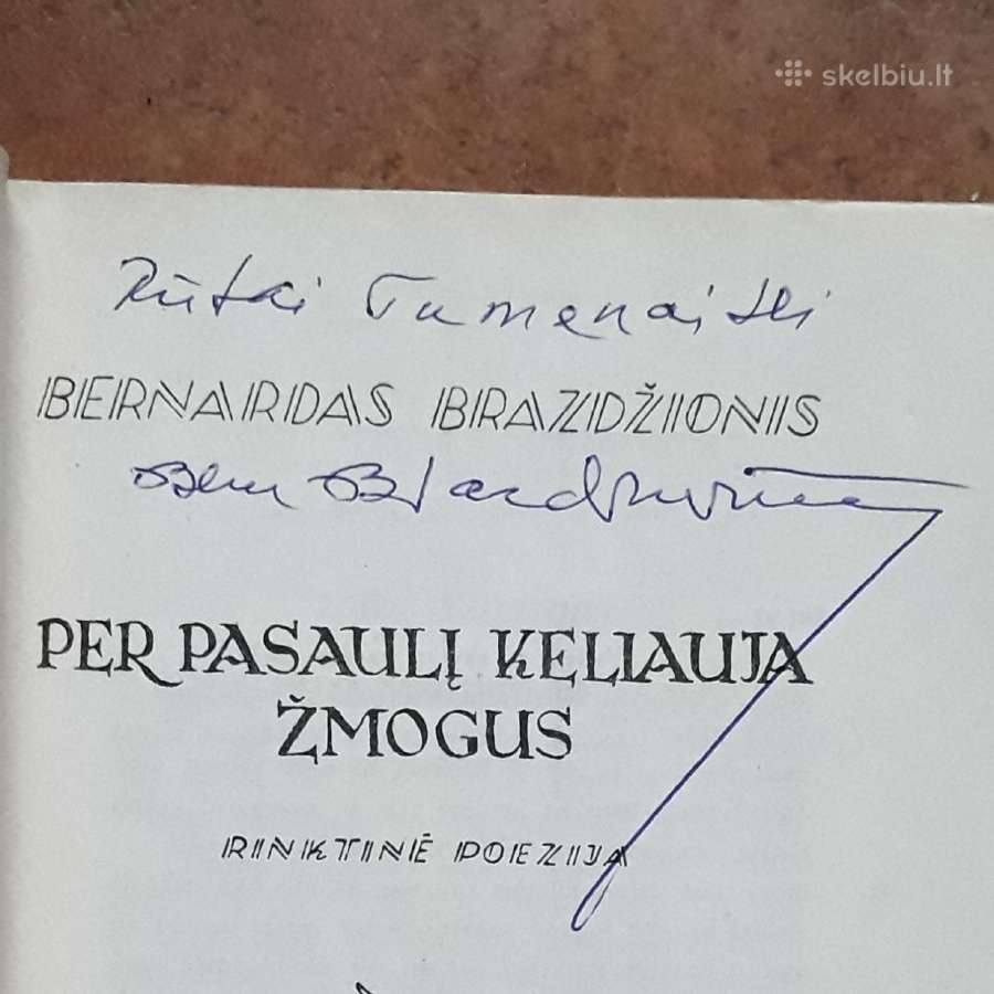 B. Brazdžionis "Per pasaulį keliauja žmogus" 1944 - nuotraukos Nr. 4