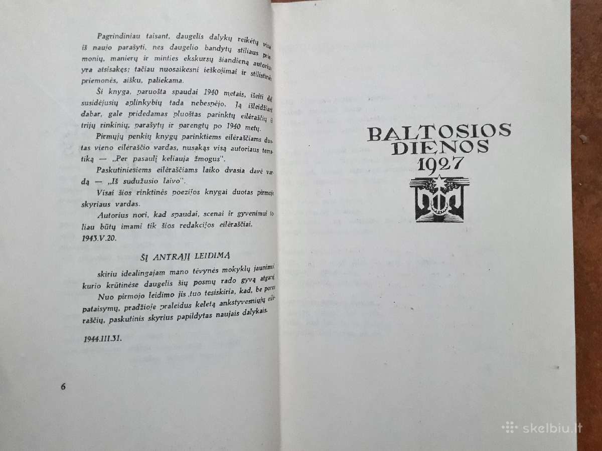 B. Brazdžionis "Per pasaulį keliauja žmogus" 1944 - nuotraukos Nr. 5