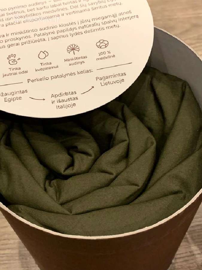 Lonas perkelio paklodė su guma Samanų pieva - nuotraukos Nr. 2