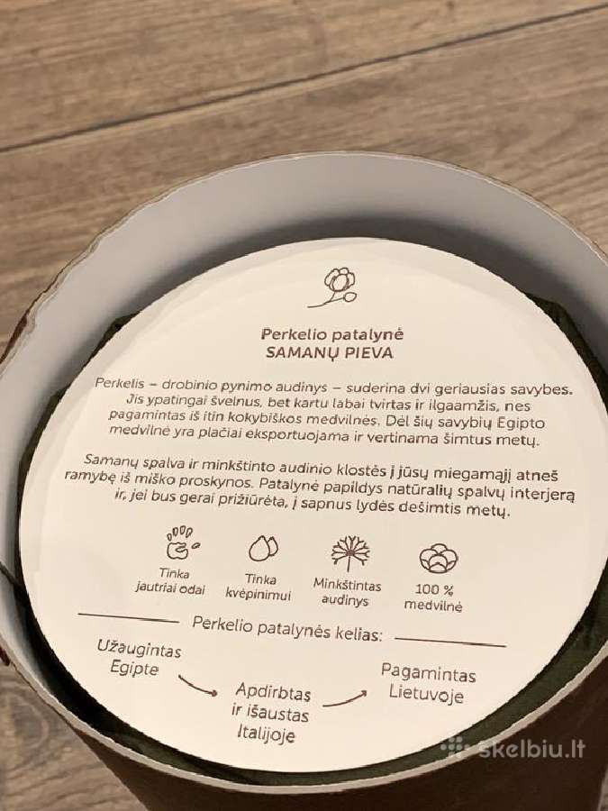 Lonas perkelio paklodė su guma Samanų pieva - nuotraukos Nr. 3