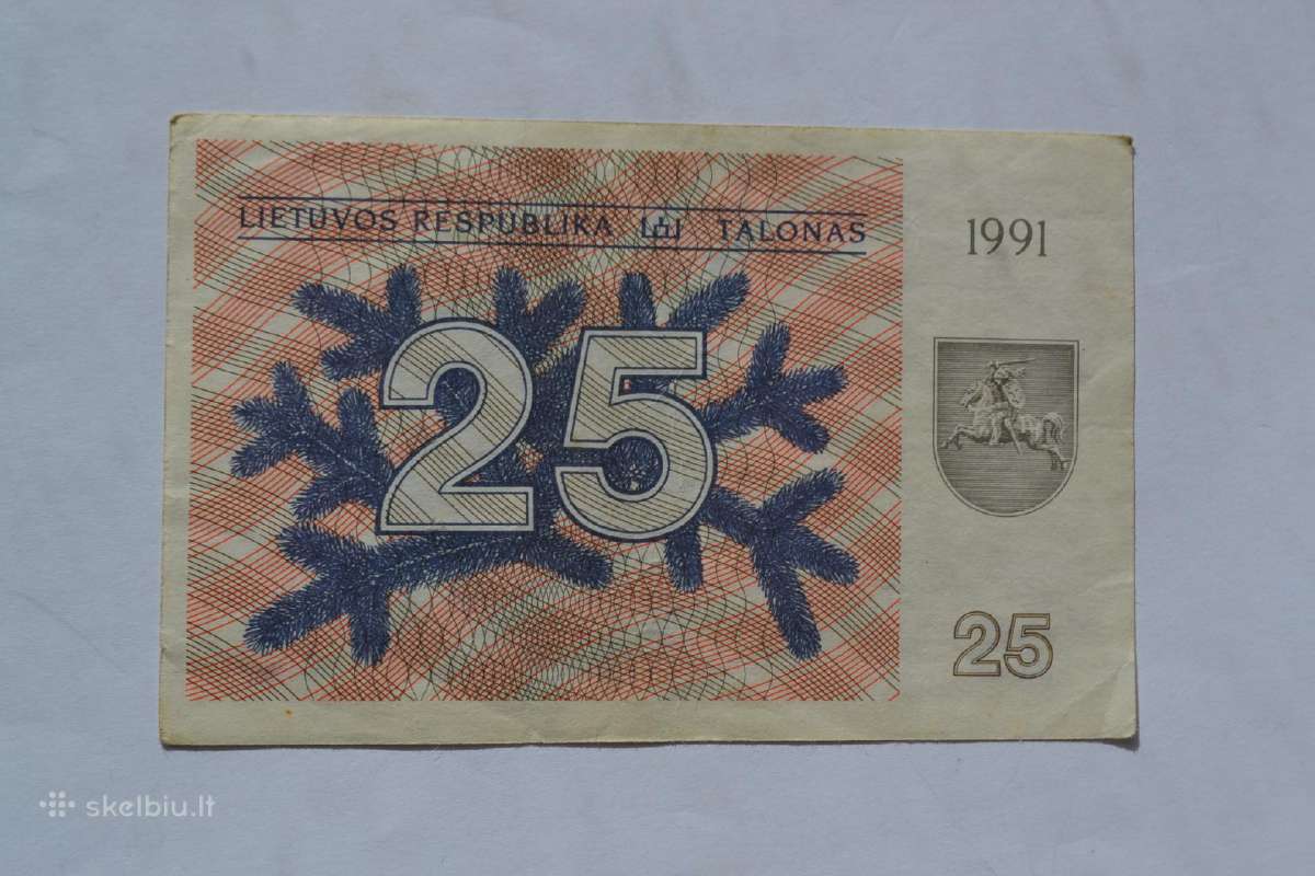 1991 metu 25 talonai be uzraso