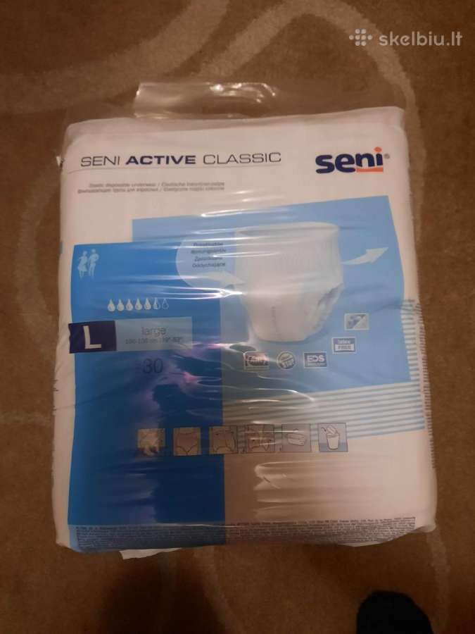 Sauskelnės keln Seni Active Classic Large 40 vnt. - nuotraukos Nr. 3