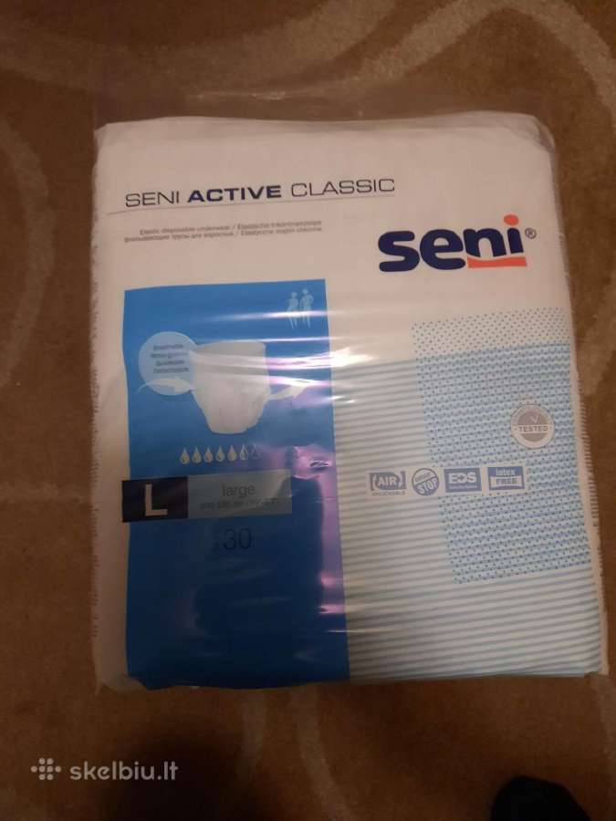 Sauskelnės keln Seni Active Classic Large 40 vnt. - nuotraukos Nr. 5