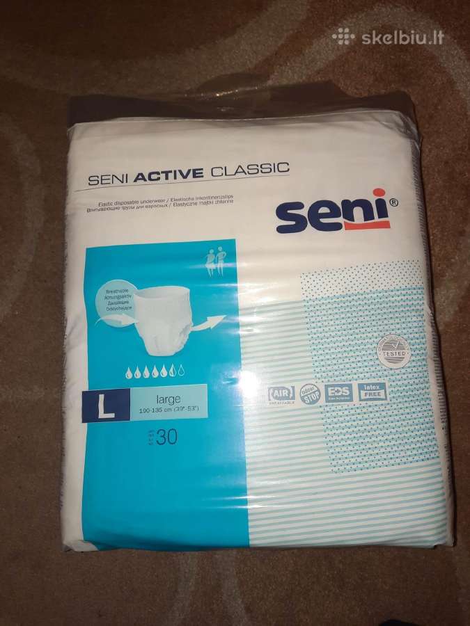 Sauskelnės keln Seni Active Classic Large 40 vnt. - nuotraukos Nr. 6