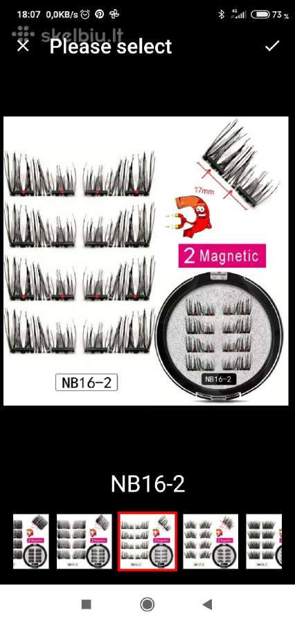 Magnetinės blakstienos - nuotraukos Nr. 6