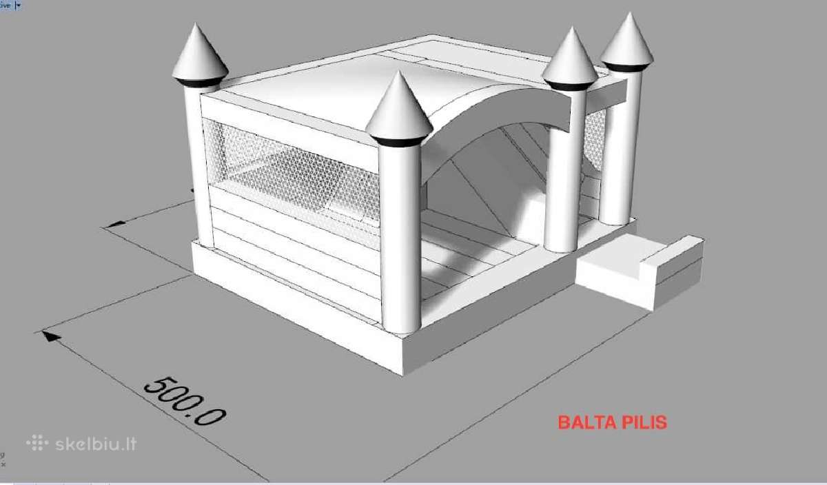 Naujas pripučiamas batutas Balta Pilis - nuotraukos Nr. 3