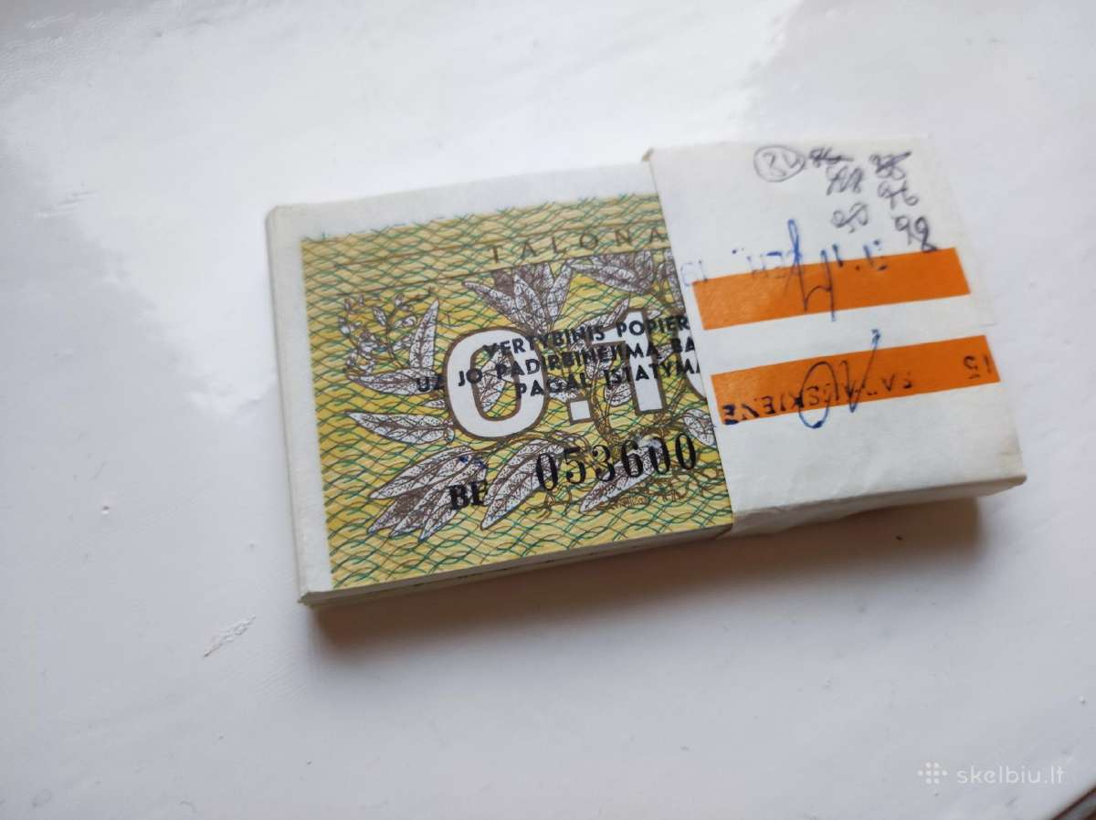 0.10 talonų 1991m. bankinė pakuotė