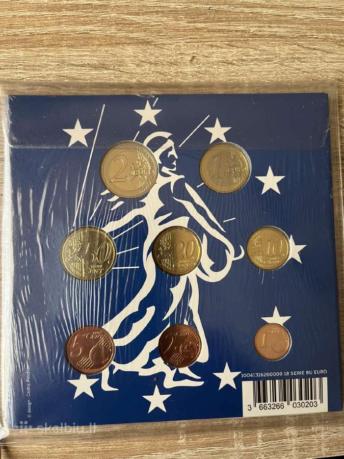 Prancūzija 2018.oficialus bankinis euro monetų rin - nuotraukos Nr. 2
