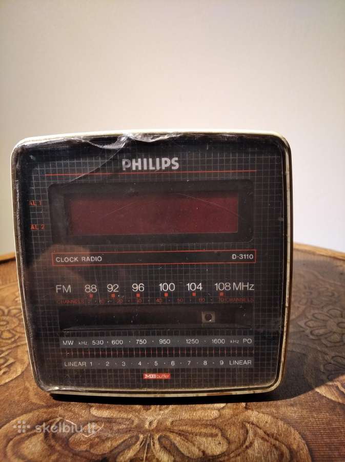 Radijo imtuvas- laikrodis "Philips" - nuotraukos Nr. 2