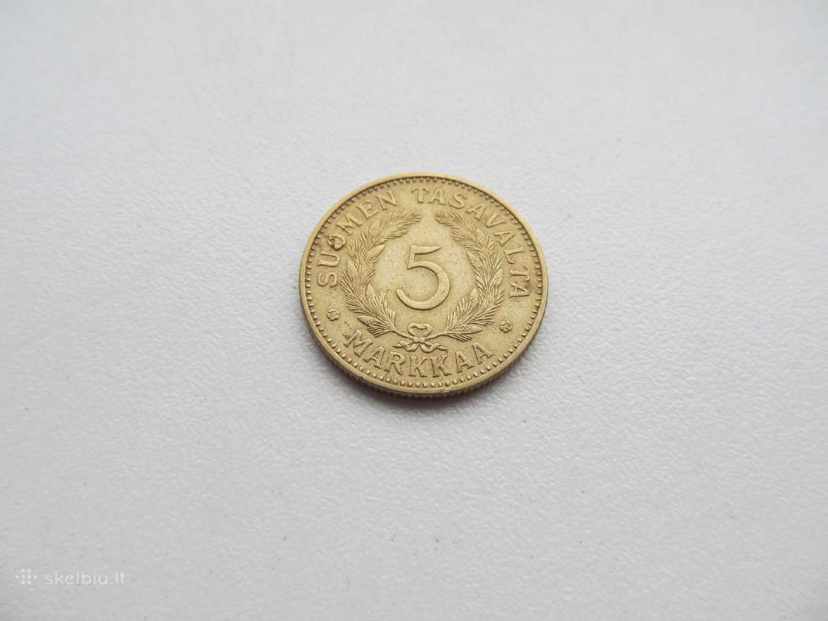 5 markaa , Suomija , 1937