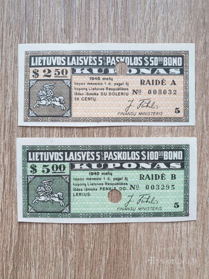 1940 metų laisvės paskolos kuponai