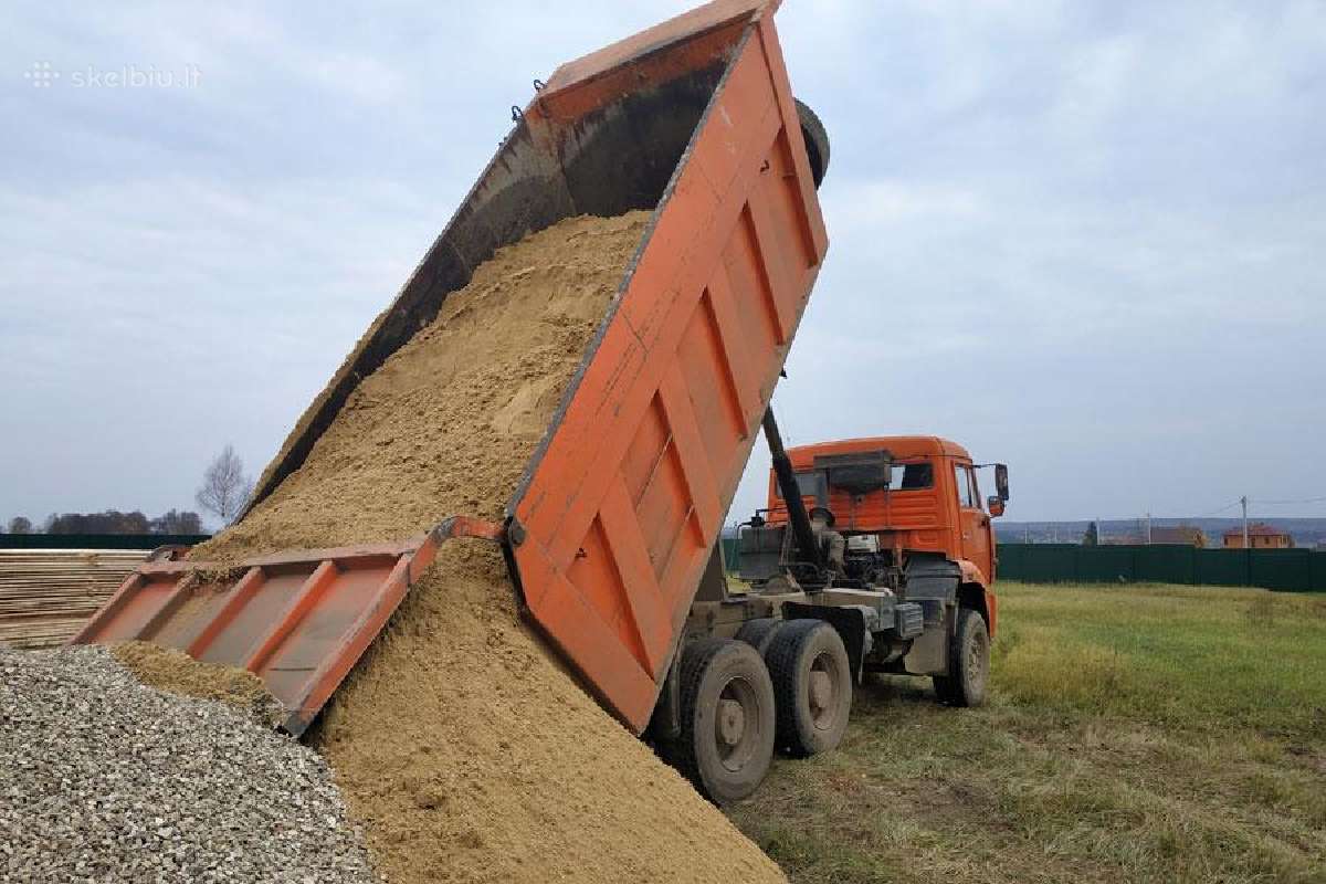 Žvyras, skalda, smėlis, pigiai tiesiogiai