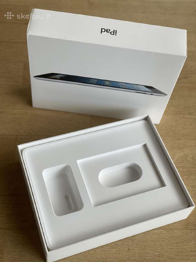 Apple iPad dėžutė.