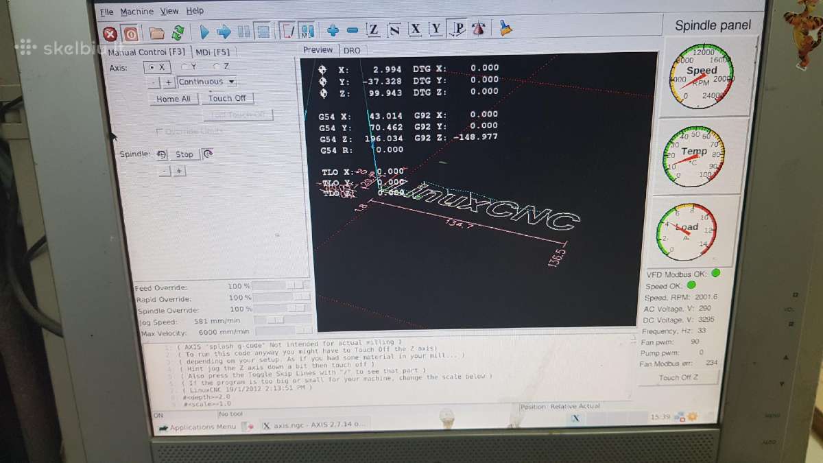 CNC staklės