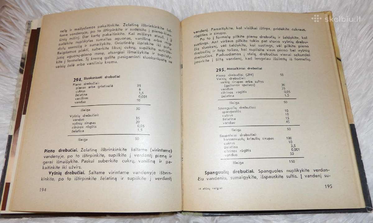 Maisto gaminimo knyga "Mūsų valgiai" 1971 m. - nuotraukos Nr. 5
