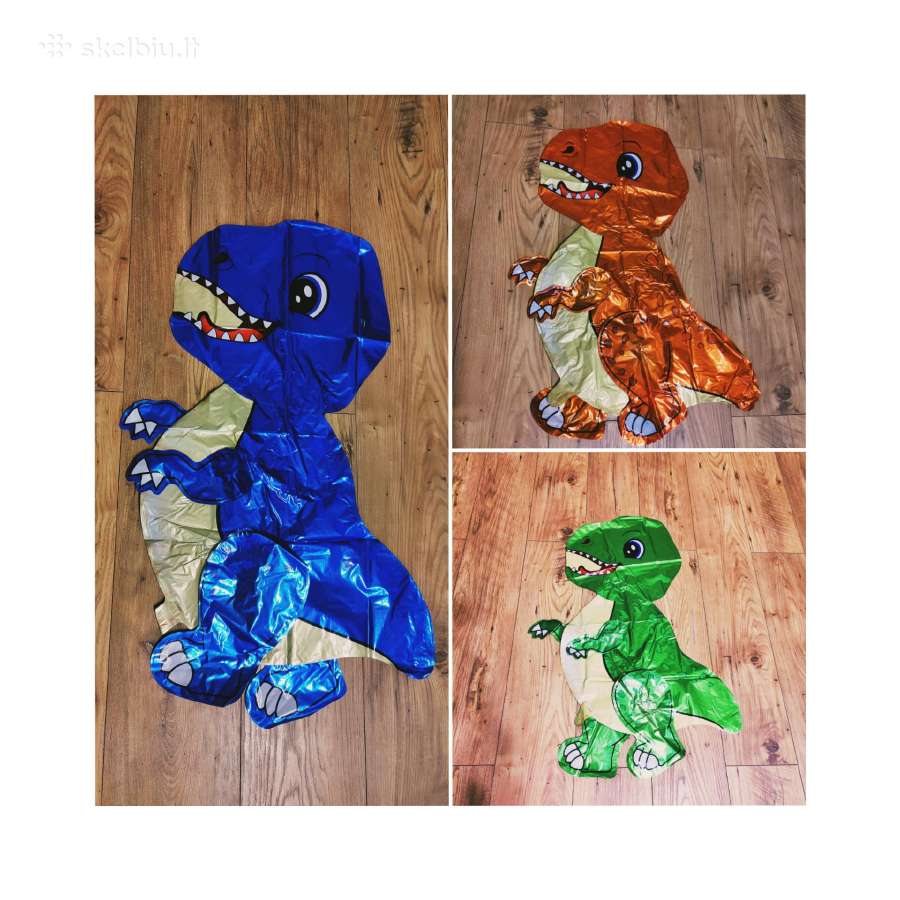 Stovinti balionas dinozauras 3D