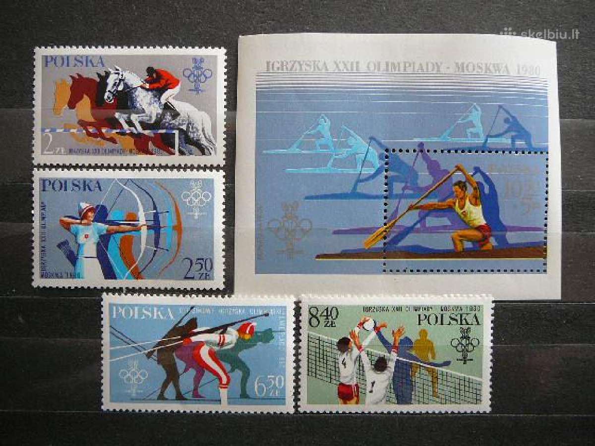 Olimpines vasaros ziemos Lenkija 1980 lk2674s