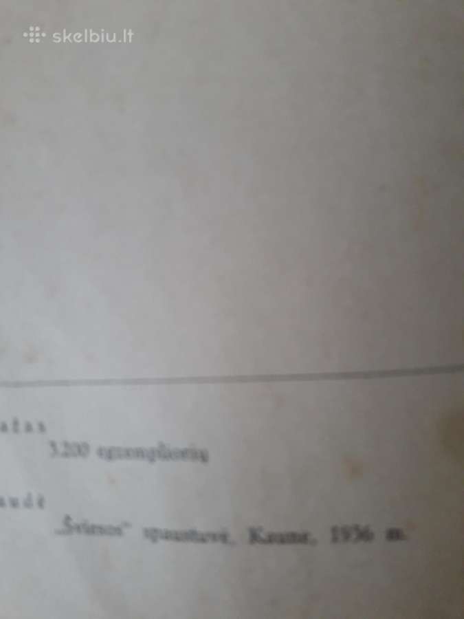 Antikvaras senos tarpukario knygos, 1936 m. - nuotraukos Nr. 2