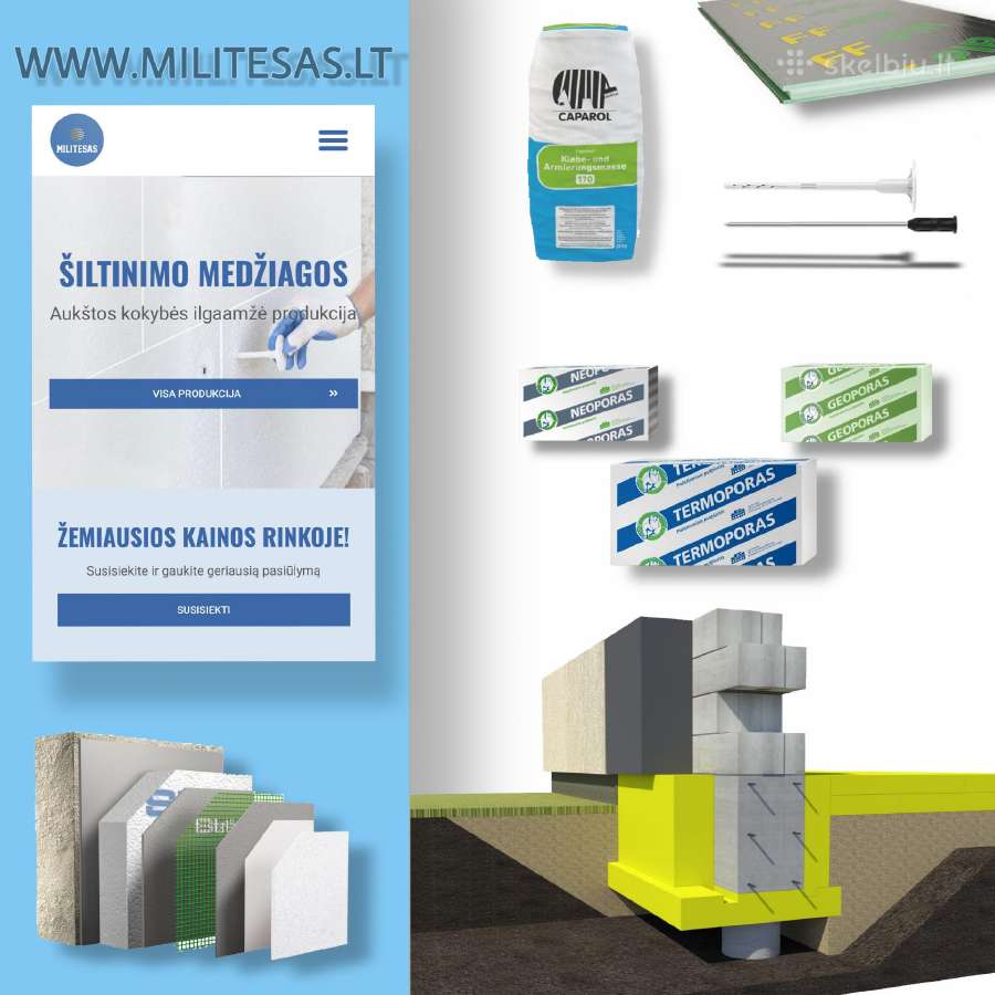 Polistirolas, eps, xps, grindys,fasadas,putplastis